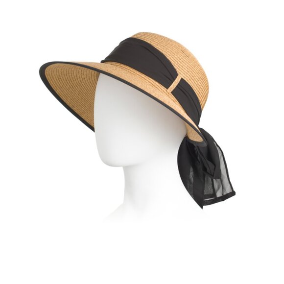 SAN DIEGO HAT Natural/black Brunch Date Ultrabraid Hat - Picture 1 of 2